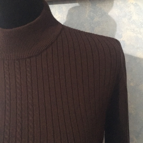 Brown Turtleneck Sweater - Picture 3 of 5